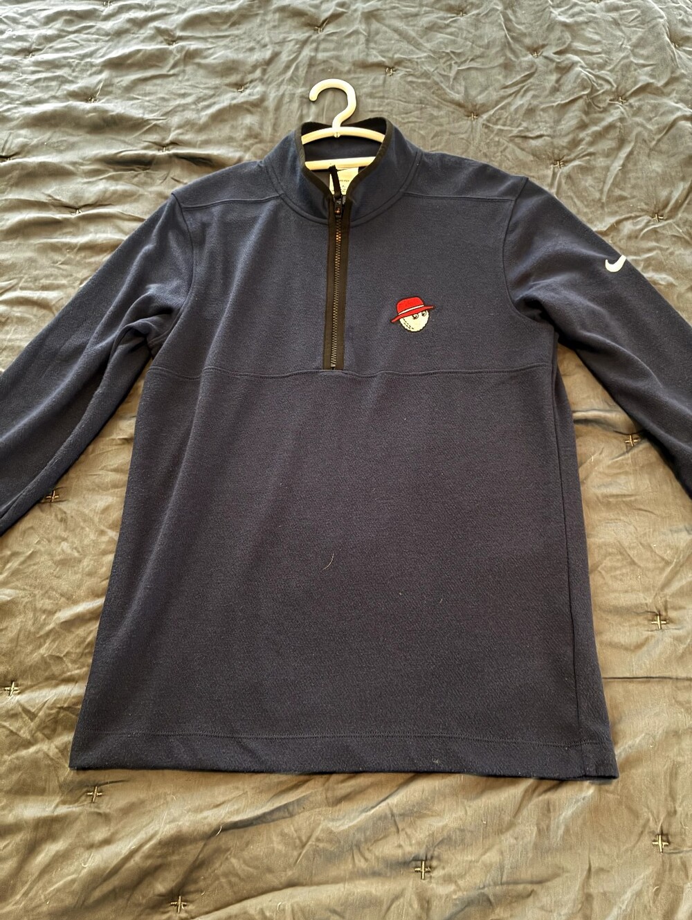 Nike Men’s Navy Quarter-Zip Malbon Sweater